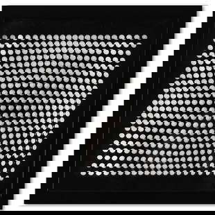 Victor Vasarely (1908-1997), "Trois Dimensions Optique de la série Cinetiques" Framed 1973: Trois Dimensions Optique de la série Cinetiques is a dimensional artwork, published in 1973, by Victor Vasarely (1908-1997). This piece comes custom framed. This piece comes with a catalogue