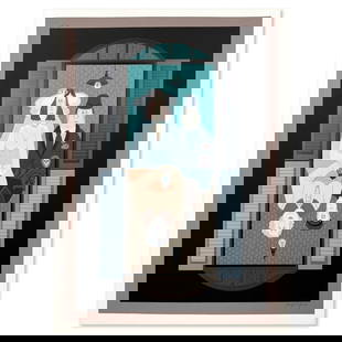 Avigail Yoresh, Limited Edition Serigraph, Hand Signed and Numbered with Letter of Authenticity.: This is a limited edition serigraph on paper by Avigail Yoresh. The piece comes hand signed by the artist, numbered, and with a letter of authenticity. Measures approximately 27.5" x 19.5".