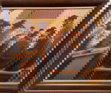 Goloyart- Hand Embellished on canvas: Artist: Goloyart. Medium: Hand Embellished on canvas. Measures approx. 20" x 24" (framed). Reference#: 55340.