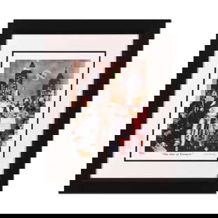 Nelson De La Nuez, "The Out of Towner" Framed Limited Edition Artist Proof, Numbered and Hand Signed: The Out of Towner is a limited edition artist proof on paper by Nelson De La Nuez, numbered and hand signed by the artist. This piece comes custom framed. Includes Letter of Authenticity. Measures