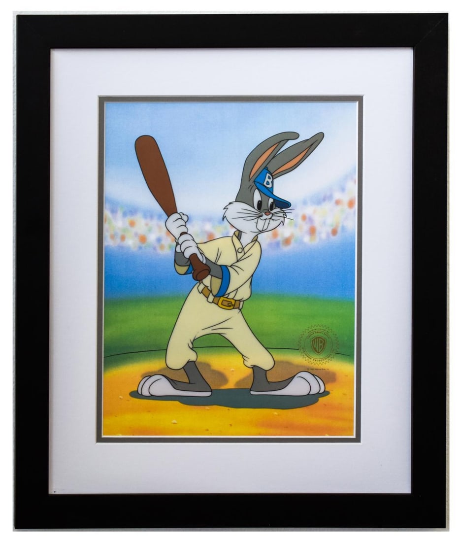 Warner Bros- Sericel "BUGS BUNNY AT BAT BASEBALL" (1 of 2)