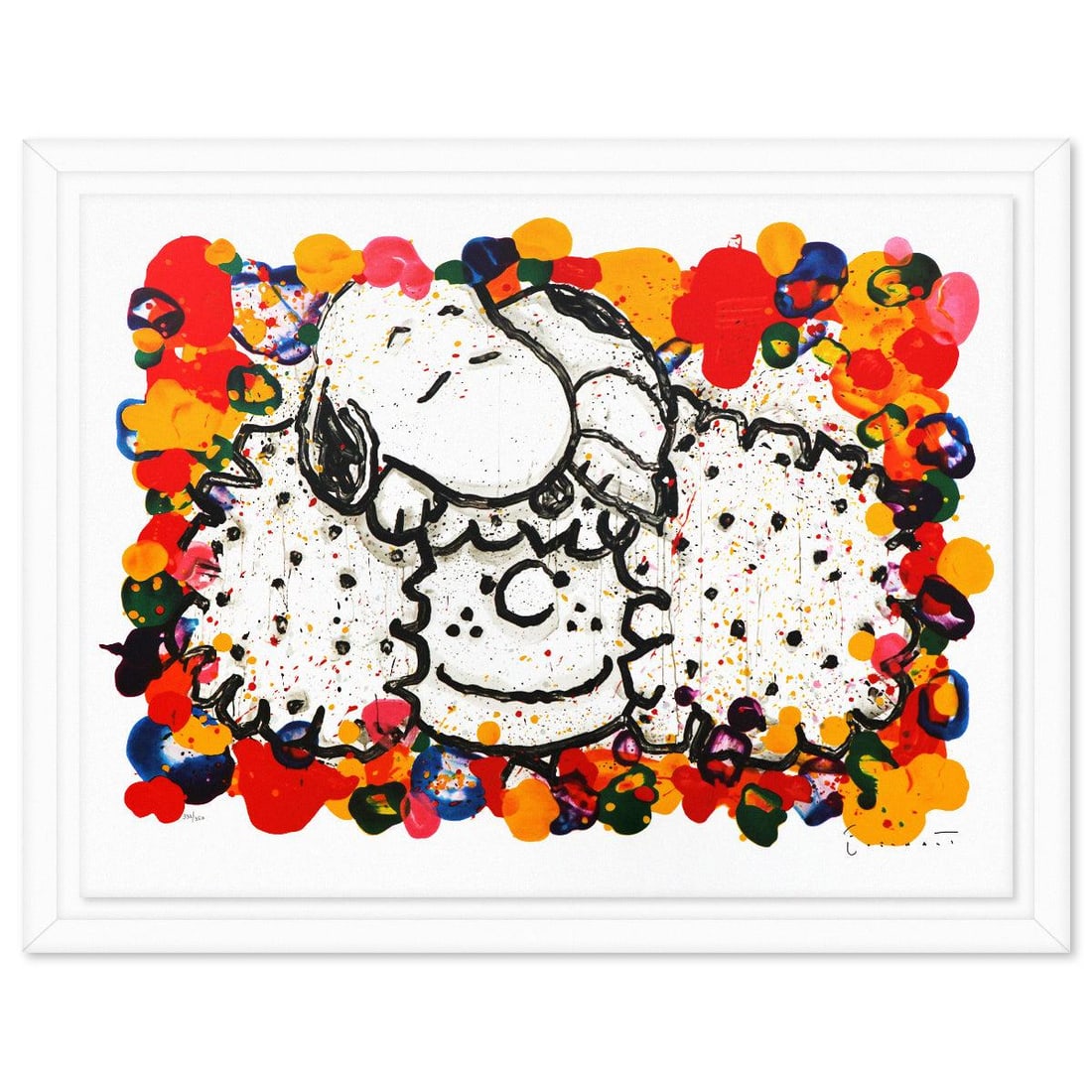 Tom Everhart- Hand Pulled Original Lithograph "Why I Like Big Hair": Artist: Tom Everhart. Medium: Hand Pulled Original Lithograph. Title: Why I Like Big Hair. Size: 30" x 40". Measures approx. 34.5" x 44.5" (framed). Signature: Hand signed and numbered. Certificate of