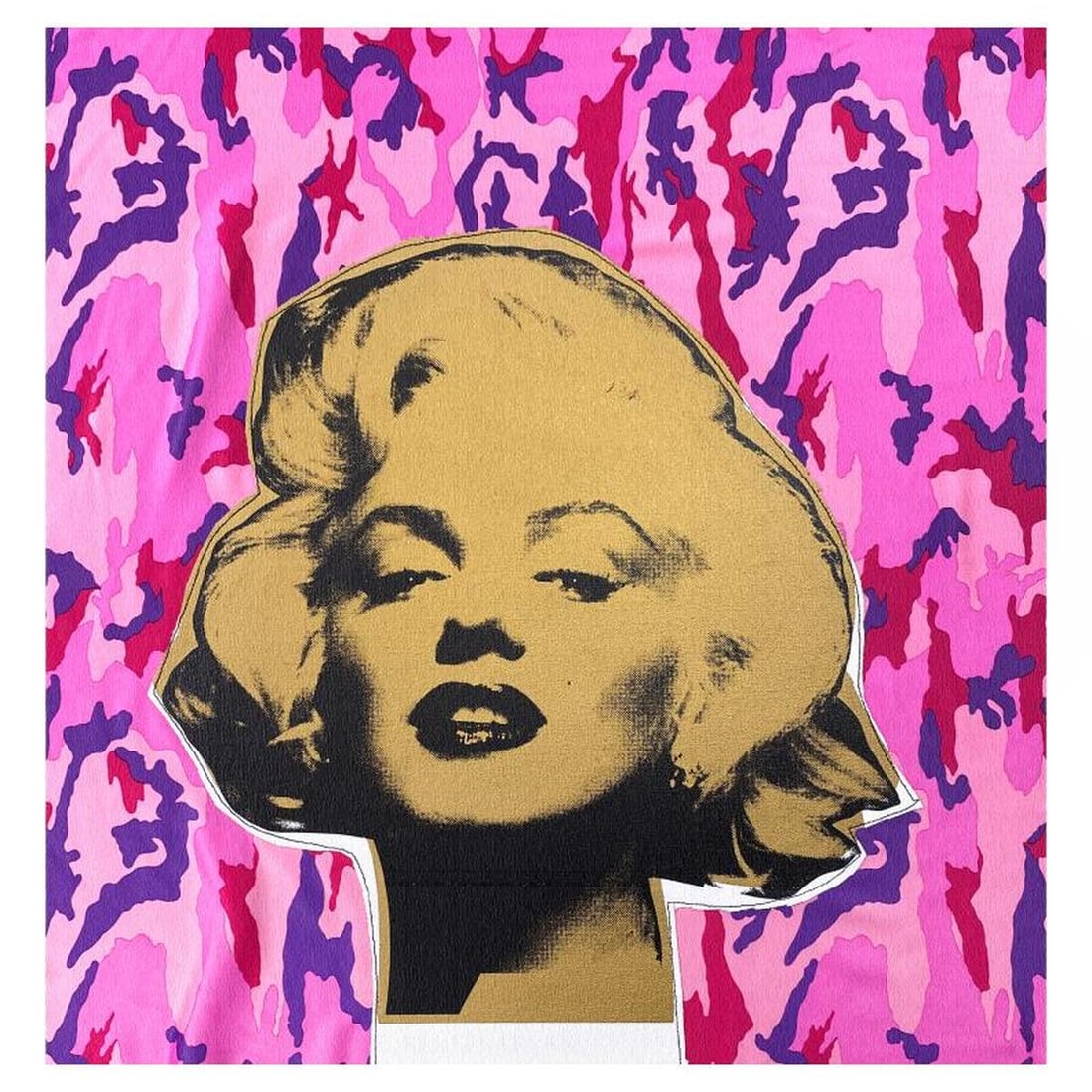 Steve Kaufman (1960-2010), "Marilyn Monroe" Limited Edition Silkscreen on Canvas and Fabric, CP (1 of 2)