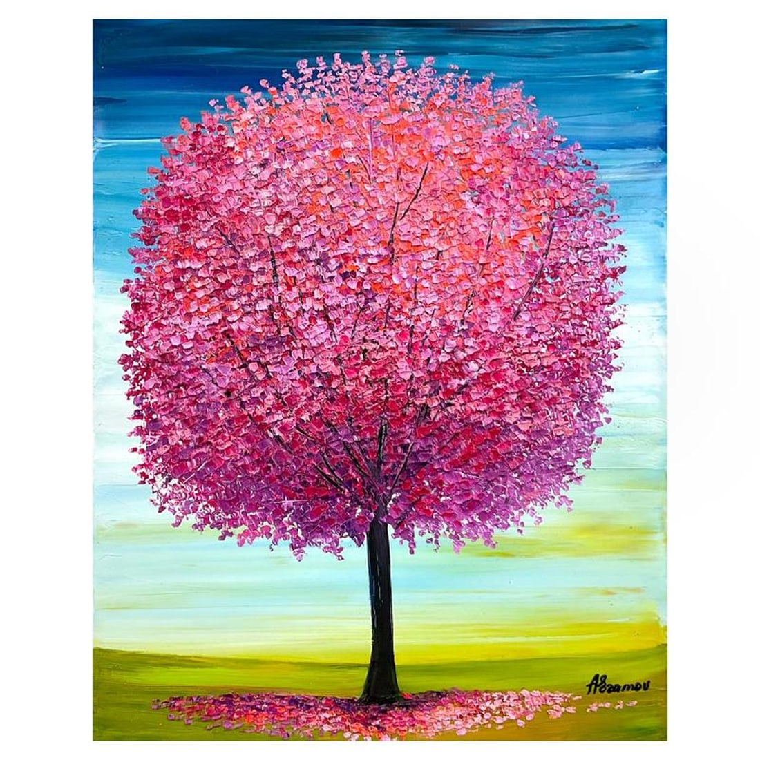 Sabina Abramov, Original Painting on Canvas, Hand Signed with Letter of Authenticity. (1 of 2)