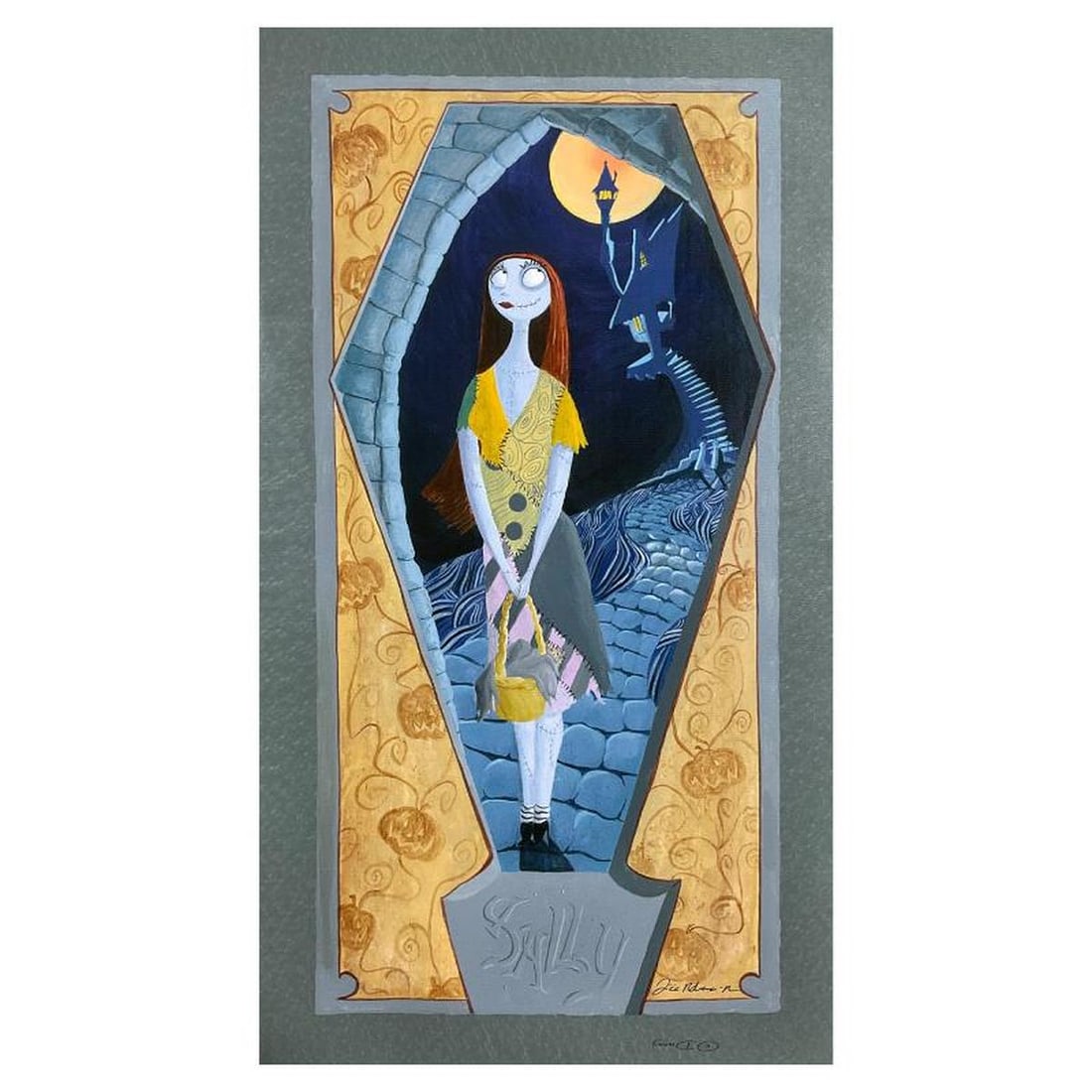 Tricia Buchanan-Benson, "Sally" Limited Japanese Edition on Canvas from Disney Fine Art, Numbered: Sally is a limited Japanese edition giclee on canvas by Tricia Buchanan-Benson, numbered and hand signed by the artist. This piece is licensed by Disney Fine Art. Includes Letter of Authenticity. Meas