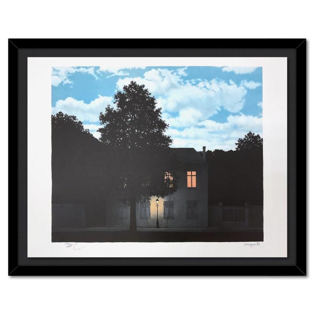 Rene Magritte 1898-1967 (After), "L'Empire des Lumieres (The Empire of Light)" Framed Limited (1 of 3)