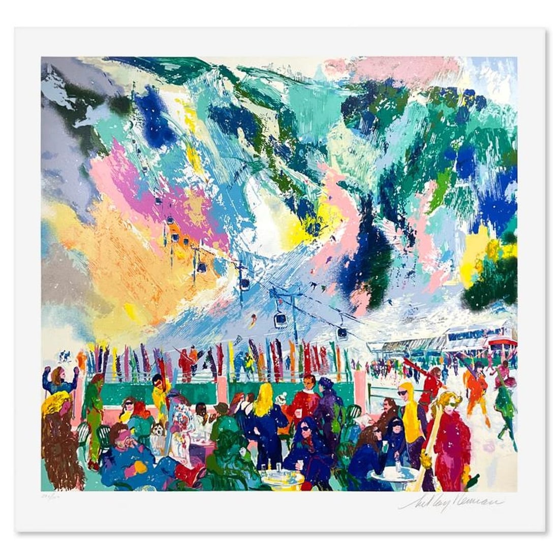 LeRoy Neiman (1921-2012), "Aspen Mountain Rendezvous" Limited Edition Serigraph, Numbered 332/350 (1 of 2)