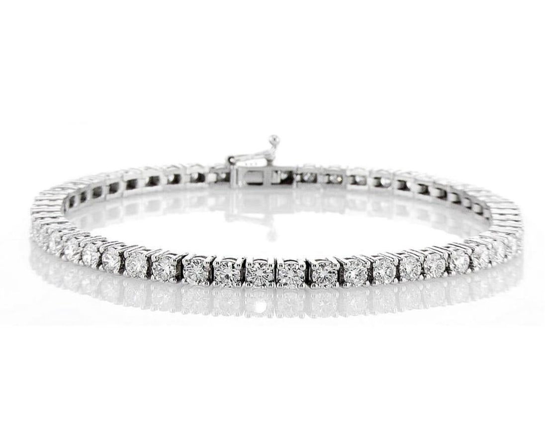 14kt White Gold 5.95ctw Diamond Bracelet (1 of 2)