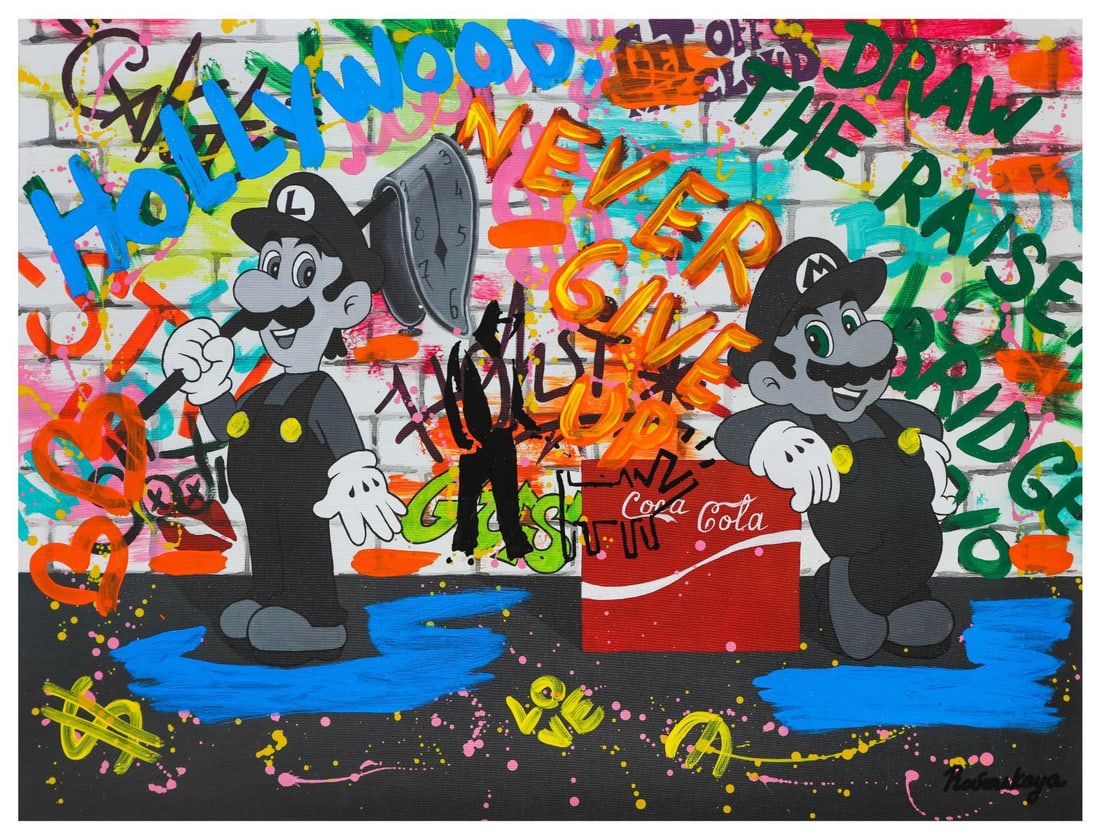 Nastya Rovenskaya- Mixed Media "Loving Coca Cola" (1 of 1)