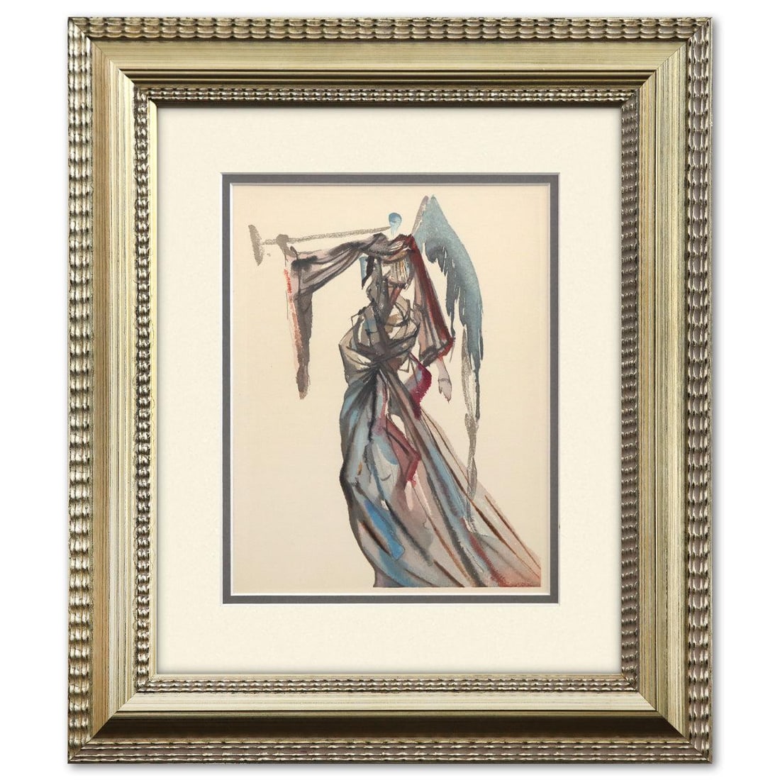 Salvador Dali- Original Color Woodcut on B.F.K. Rives Paper "Paradise 10": Artist: Salvador Dali. Medium: Original Color Woodcut on B.F.K. Rives Paper. Title: Paradise 10. Size: 13" x 10". Measures approx. 18.5" x 16" (framed). Certificate of Authenticity: Is included. Addit