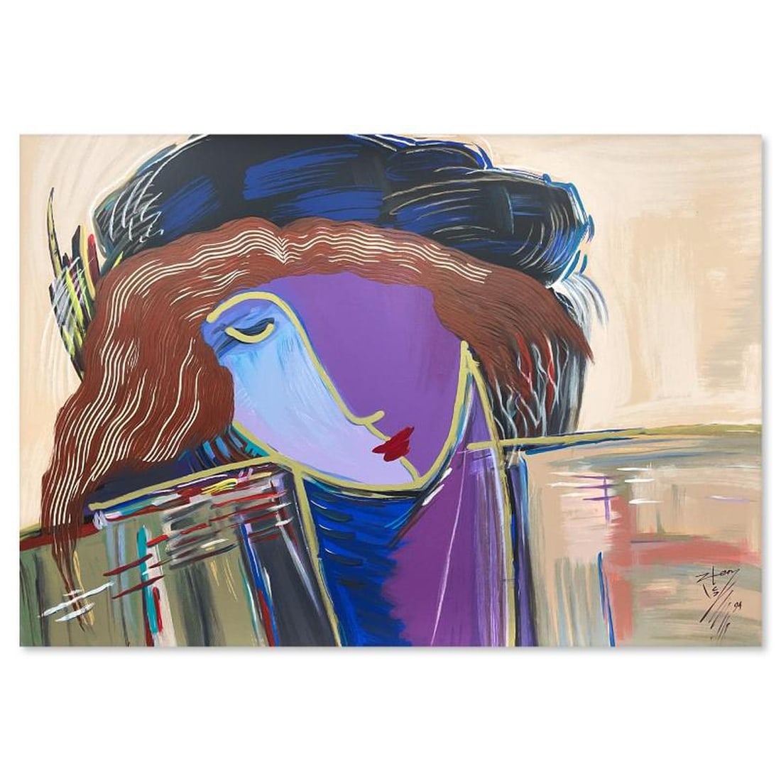 Lun Zen, "Dignity" Limited Edition Printer's Proof, Numbered and Hand Signed with Letter of (1 of 2)