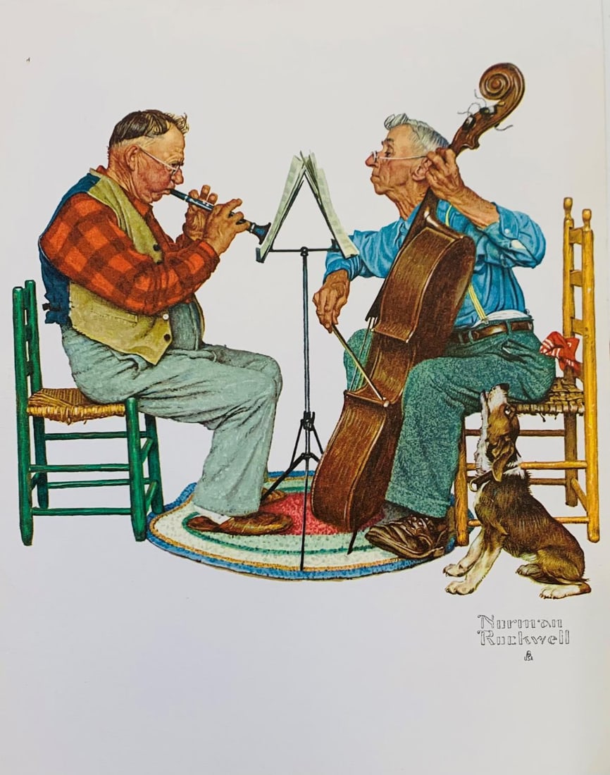 Norman Rockwell- Poster "Rehearsal " (1 of 1)