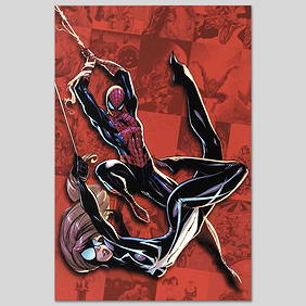 Marvel Comics "Spider-Man Saga" Numbered Limited Edition Giclee on Canvas by J. Scott Campbell with (1 of 1)
