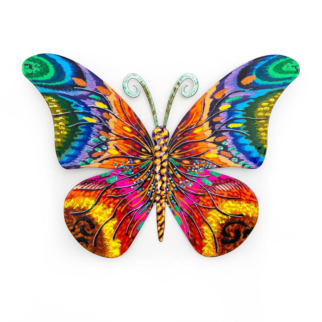 Patricia Govezensky- Original Painting on Cutout Steel "Butterfly ": Artist: Patricia Govezensky. Medium: Original Painting on Cutout Steel. Title: Butterfly . Size: 8.5" x 12". Signature: Hand Signed by the artist. Certificate of Authenticity: From the publisher. Refe