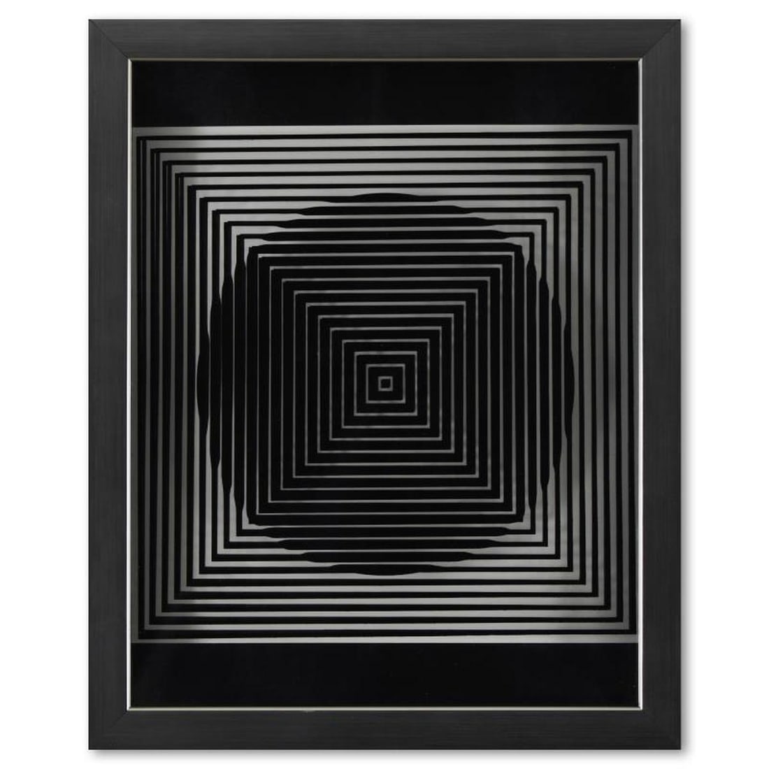 Victor Vasarely (1908-1997), "Trois Dimensions Optique de la série Cinetiques" Framed 1973 (1 of 2)