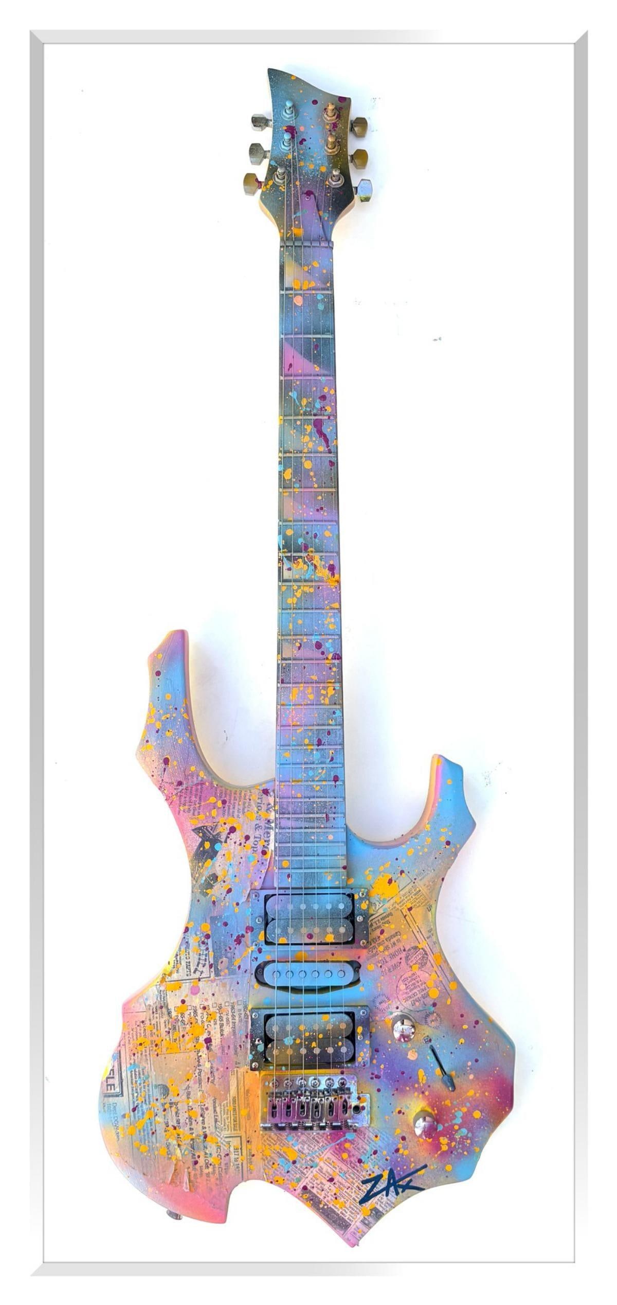 E.M Zax- Unique 1/1 hand painted "Guitar" (1 of 3)