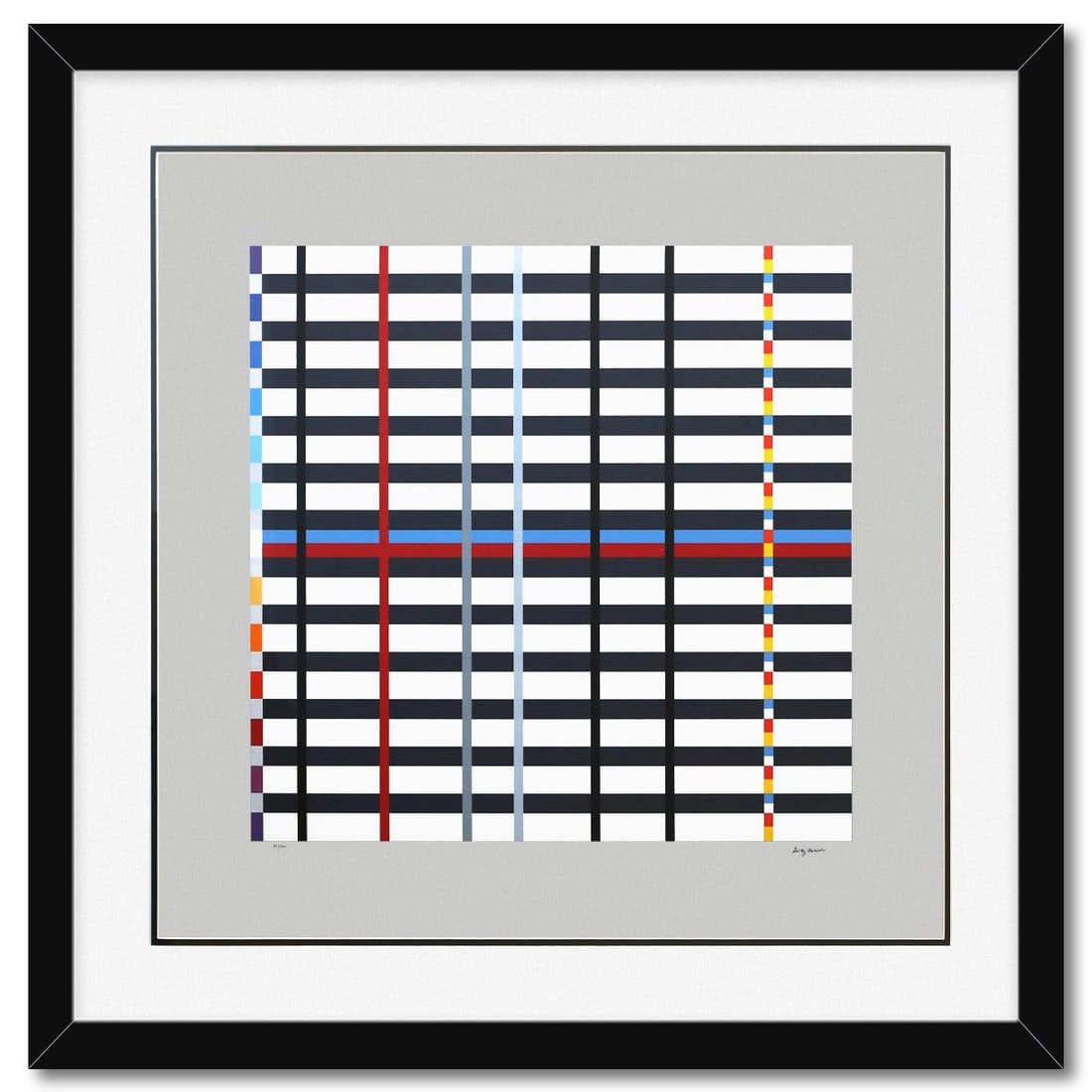 Yaacov Agam- Silkscreeen Serigraph "Homage to Mondrian" (1 of 2)