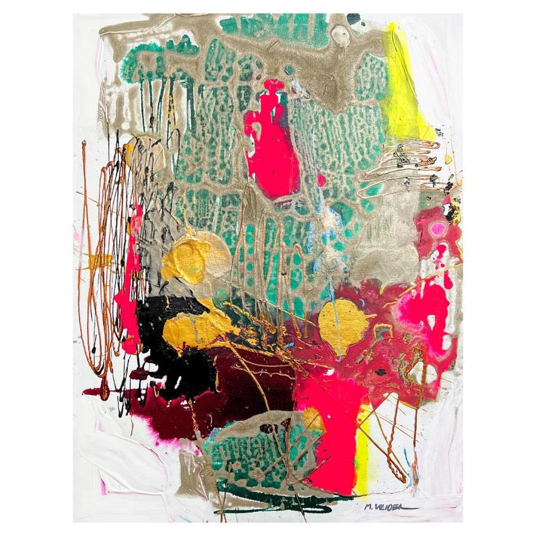 Moshe Leider, Original Painting on Canvas, Hand Signed with Letter of Authenticity. (1 of 2)