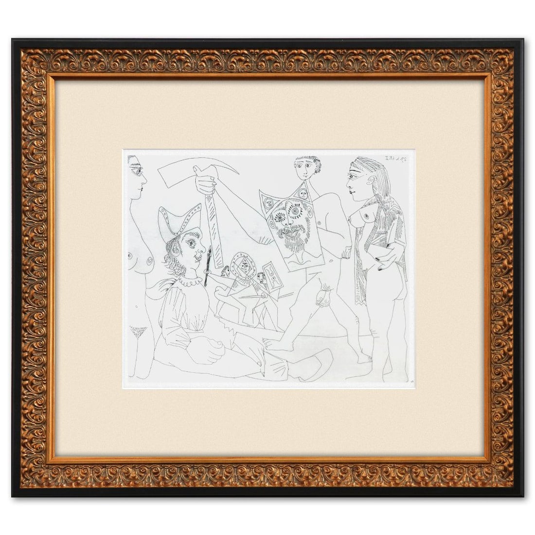 After Pablo Picasso- Offset Lithograph "From The 347 Series" (1 of 2)