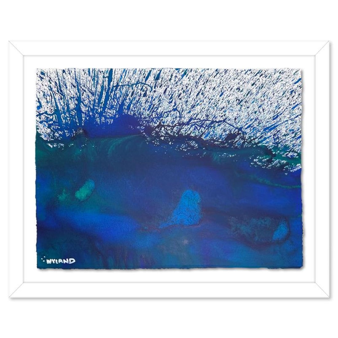 Wyland- Original watercolor painting on deckle edge paper "Untitled" (1 of 2)