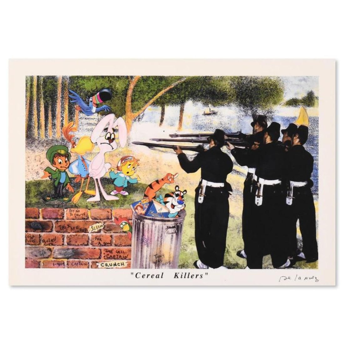 Nelson De La Nuez, "Cereal Killers" AP Limited Edition, Numbered and Hand Signed with Letter of (1 of 2)