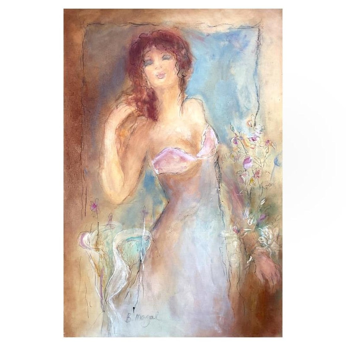 Batia Magal, Original Acrylic Painting on Canvas, Hand Signed with Letter of Authenticity. (1 of 2)