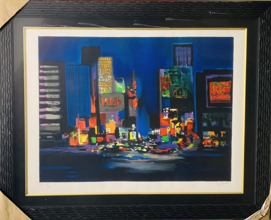 Marcel Mouly- Original Lithograph on paper: Artist: Marcel Mouly. Medium: Original Lithograph on paper. Measures approx. 30" x 40" (framed). Signature: Hand Signed and Numbered. Reference#: 28046.