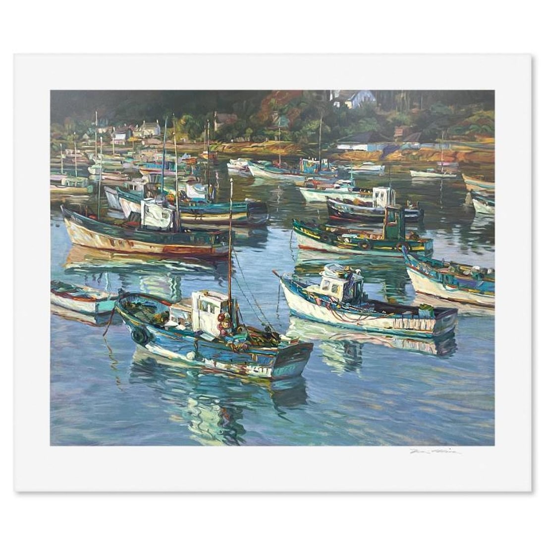 Henri Plisson (1933-2006), "Ebb Tide" Limited Edition Serigraph, Numbered and Hand Signed with: Ebb Tide is a limited edition serigraph on paper by Henri Plisson (1933-2006), numbered and hand signed by the artist. Includes Letter of Authenticity. Measures approx. 29.5" x 35" (border), 24" x 30"