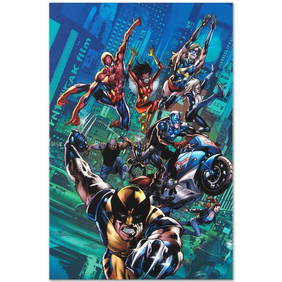 Marvel Comics "New Avengers Finale #1" Numbered Limited Edition Giclee on Canvas by Bryan Hitch with (1 of 1)