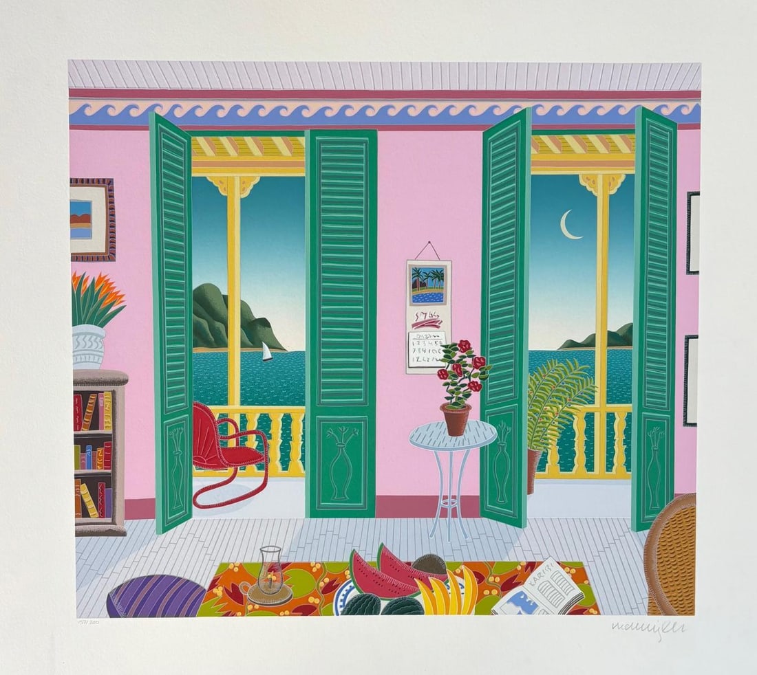 Thomas McKnight- Limited Edition graph on paper: Artist: Thomas McKnight. Medium: Limited Edition graph on paper. Size: 24" x 24". Signature: Hand Signed and numbered. Reference#: 80722.