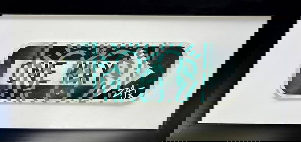 E.M. Zax- Hand painted metal street sign "One way" (1 of 1)
