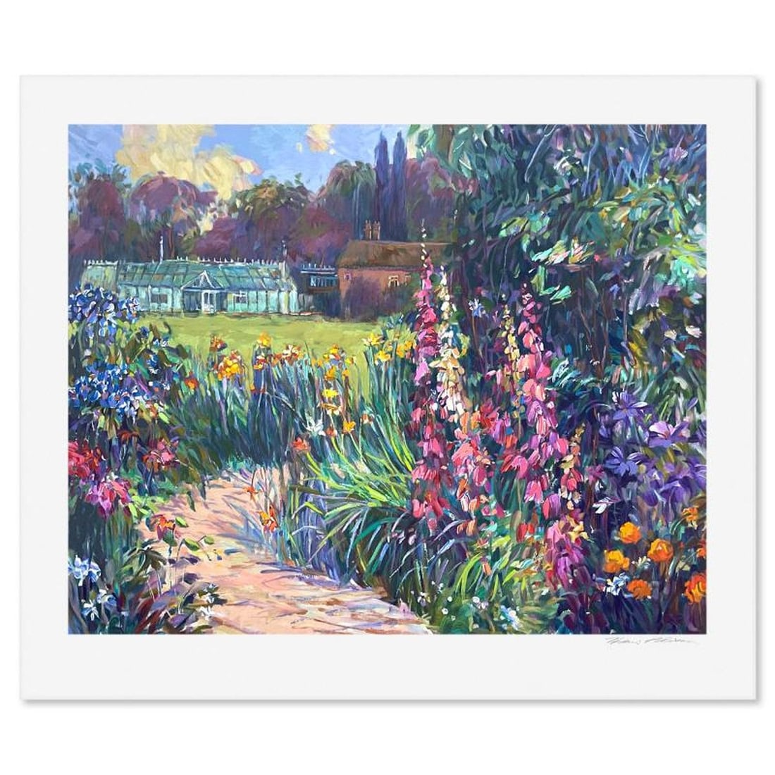 Henri Plisson (1933-2006), "Wildflowers" Limited Edition Serigraph, Numbered and Hand Signed with: Wildflowers is a limited edition serigraph on paper by Henri Plisson (1933-2006), numbered and hand signed by the artist. Includes Letter of Authenticity. Measures approx. 30.5" x 38.5" (border), 25"