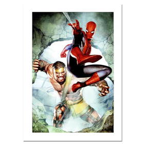 Stan Lee Signed, "Assault New Olympus Prologue #1" Numbered Marvel Comics Limited Edition Canvas by (1 of 2)