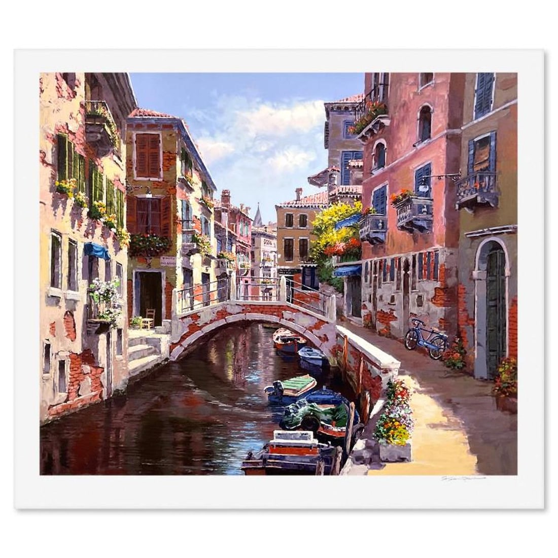 Sam Park, "Venice" Limited Edition Printer's Proof Serigraph, Numbered and Hand Signed with Letter (1 of 2)