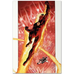 Marvel Comics "Ultimate Fantastic Four #16" Numbered Limited Edition Giclee on Canvas by Kaare (1 of 1)