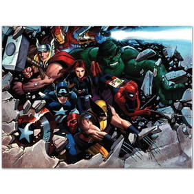 Marvel Comics "Son of Marvel: Reading Chronology" Numbered Limited Edition Giclee on Canvas by John (1 of 1)