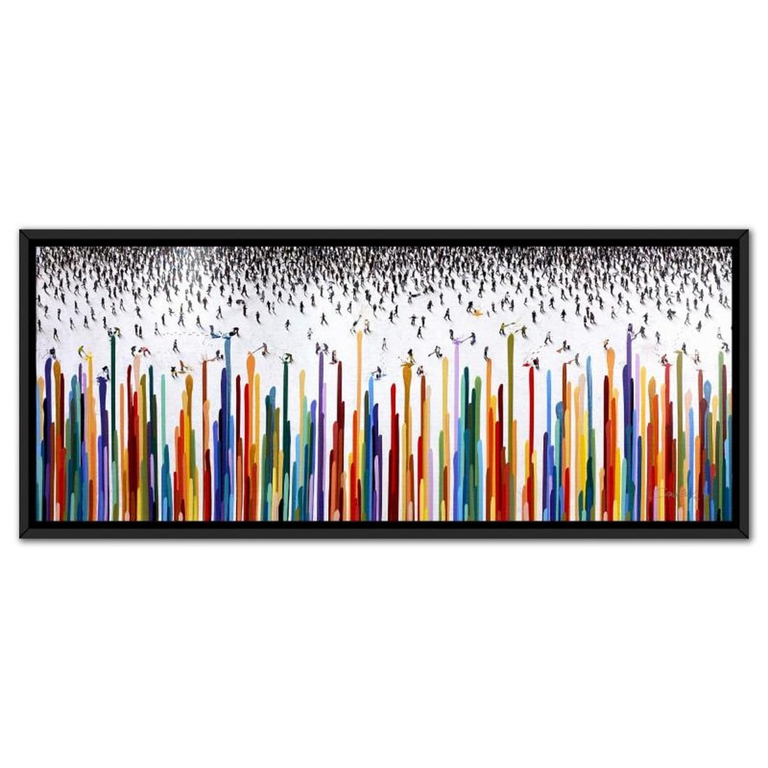Craig Alan, "Populus: Color Gravity" Framed Limited Edition on Canvas, Numbered and Hand Signed with (1 of 2)