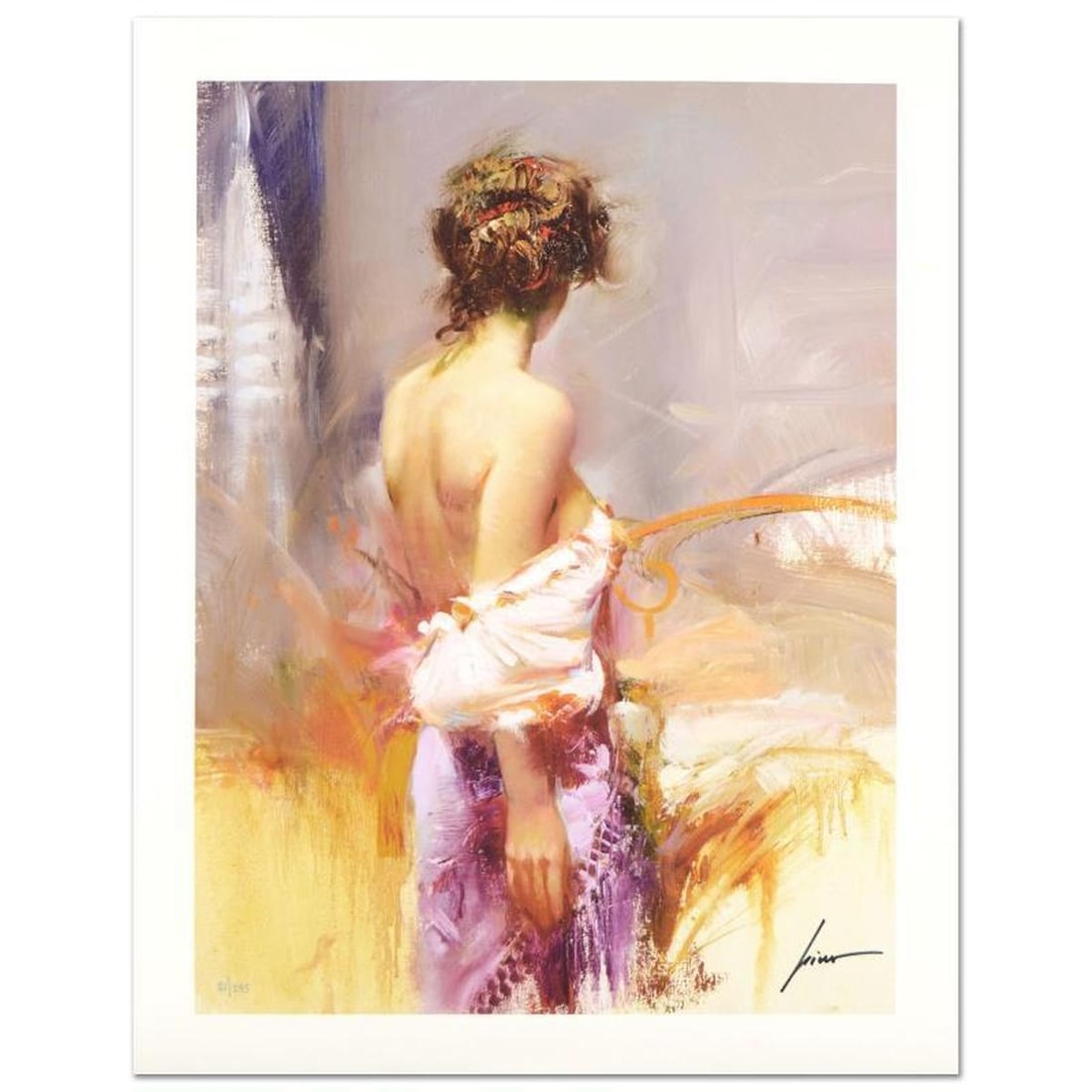 Pino (1939-2010), "Twilight" Hand Signed Limited Edition with Certificate of Authenticity.: Twilight is a limited edition giclee on paper by Pino (1939-2010), numbered and hand signed by the artist. Includes Certificate of Authenticity. Measures approximately 20" x 16" (image). Reference#: 7