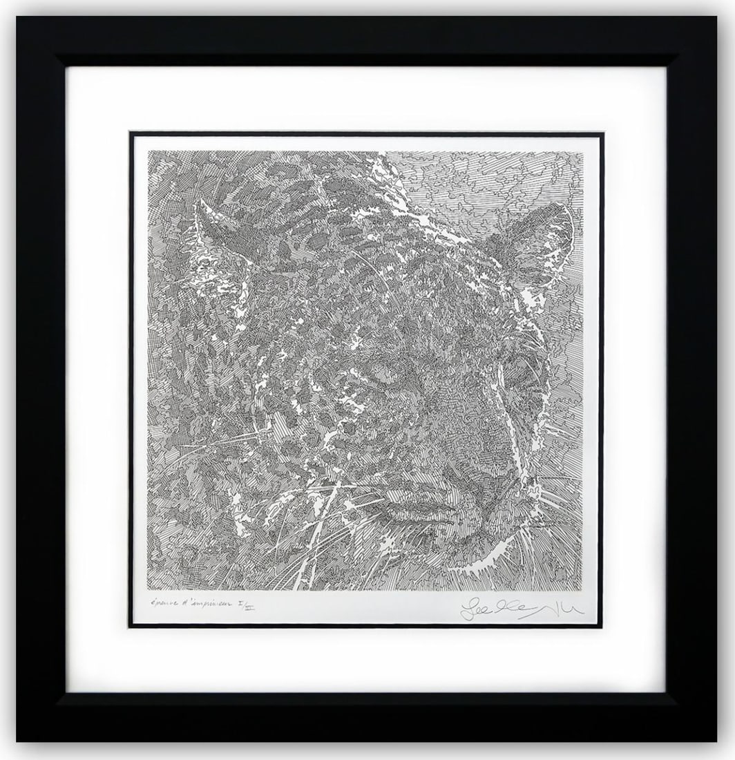 Guillaume Azoulay- Original Etching: Artist: Guillaume Azoulay. Medium: Original Etching. Size: 19" x 18". Measures approx. 28" x 27" (framed). Signature: Hand Signed and Numbered by the artist. Certificate of Authenticity: Is included.
