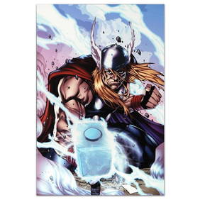 Marvel Comics "Thor: Heaven and Earth #3" Numbered Limited Edition Giclee on Canvas by Agustin (1 of 1)