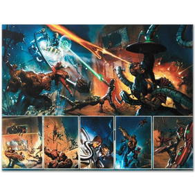 Marvel Comics "Secret War #4" Numbered Limited Edition Giclee on Canvas by Gabriele Dell'Otto with (1 of 1)