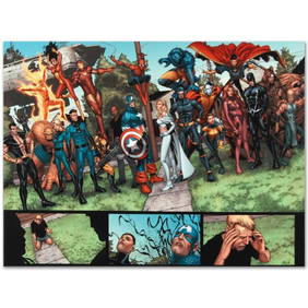 Marvel Comics "New Avengers #8" Numbered Limited Edition Giclee on Canvas by Steve McNiven with COA. (1 of 1)
