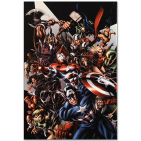 Marvel Comics "Avengers Assemble #1" Numbered Limited Edition Giclee on Canvas by Mike McKone wit... (1 of 1)