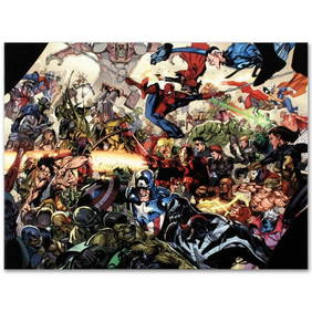 Marvel Comics "Secret Invasion #6" Numbered Limited Edition Giclee on Canvas by Leinil Francis Yu (1 of 1)
