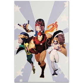 Marvel Comics "Iron Age: Omega #1" Numbered Limited Edition Giclee on Canvas by Ariel Olivetti with (1 of 1)