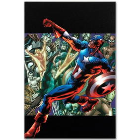 Marvel Comics "Captain America: Man Out of Time #5" Numbered Limited Edition Giclee on Canvas by (1 of 1)