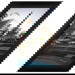 Jongas, "Retro Las Vegas" Framed Limited Edition on Canvas, Numbered and Hand Signed with Letter of: Retro Las Vegas is a limited edition giclee on canvas by photographer Jongas, numbered and hand signed by the artist. The piece comes custom framed and includes Letter of Authenticity. Measures