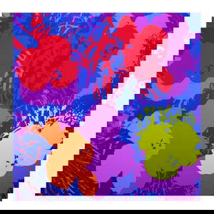 Andy Warhol "Flowers 11.66" Silk Screen Print from Sunday B Morning.: Flowers 11.66 is a silk screen print on paper (open edition) from Sunday B Morning featuring the works of Andy Warhol. The piece is stamped in blue on the back with "Published by Sunday B. Morning"