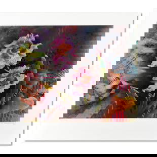 Yankel Ginzburg, "Inner Light" Limited Edition Serigraph from an AP Edition, Hand Signed with Letter: Inner Light is a limited edition serigraph from an AP edition on paper by Yankel Ginzburg, hand signed by the artist. Includes Letter of Authenticity. Measures approx. 38" x 36" (border), 30" x 25"
