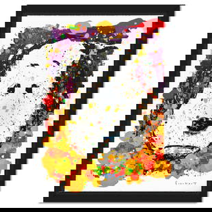 Tom Everhart- Hand Pulled Original Lithograph "Squeeze The Day-Thursday": Artist: Tom Everhart. Medium: Hand Pulled Original Lithograph. Title: Squeeze The Day-Thursday. Size: 38" x 29". Measures approx. 43" x 34" (framed). Signature: Hand signed and numbered. Certificate